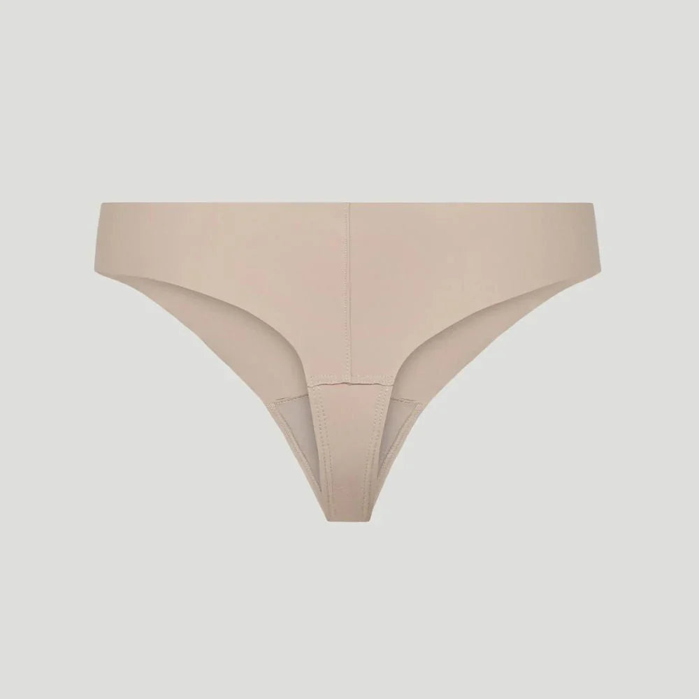 Tanga de talle medio color piel (Lote de 3)