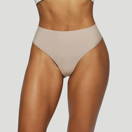 Tanga de talle alto color piel (Lote de 3)