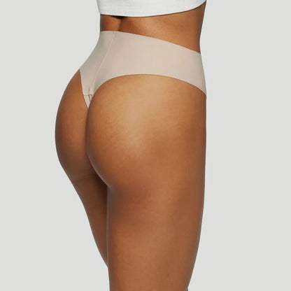 Tanga de talle alto color piel (Lote de 3)