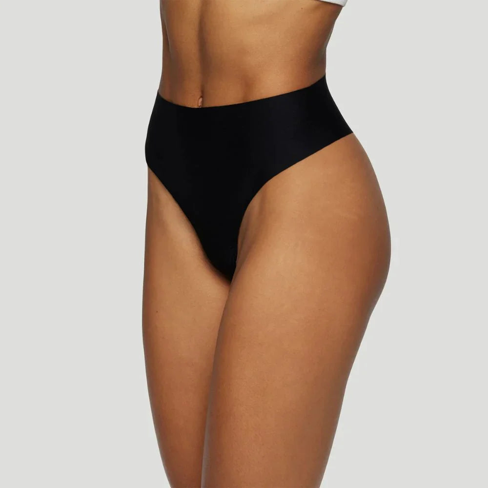 Tanga de talle alto negro (Lote de 3)