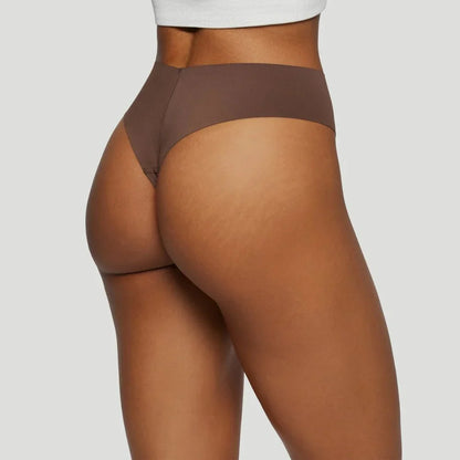 Tanga de talle alto marrón (Lote de 3)