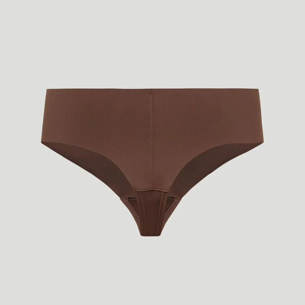 Tanga de talle alto marrón (Lote de 3)